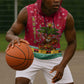 Angola Christmas Sleeveless Hoodie Santa Gifts and National Flag Map Motif - African Pride