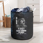 Mae Jemison Laundry Basket with NASA Spacesuit Portrait, First Black Woman - African Pride