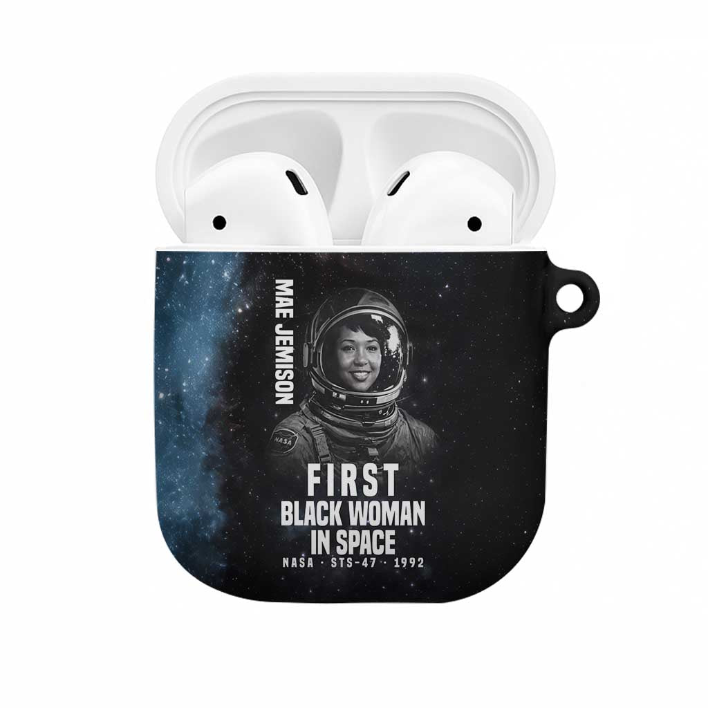 Mae Jemison AirPods Case with NASA Spacesuit Portrait, First Black Woman - African Pride