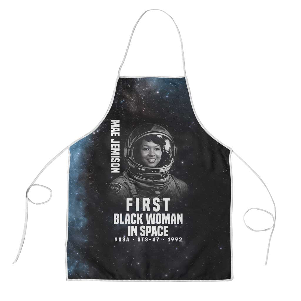 Mae Jemison Apron with NASA Spacesuit Portrait, First Black Woman - African Pride