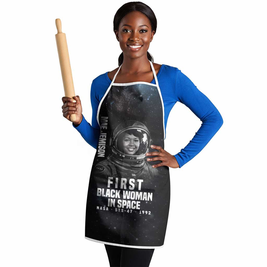 Mae Jemison Apron with NASA Spacesuit Portrait, First Black Woman - African Pride