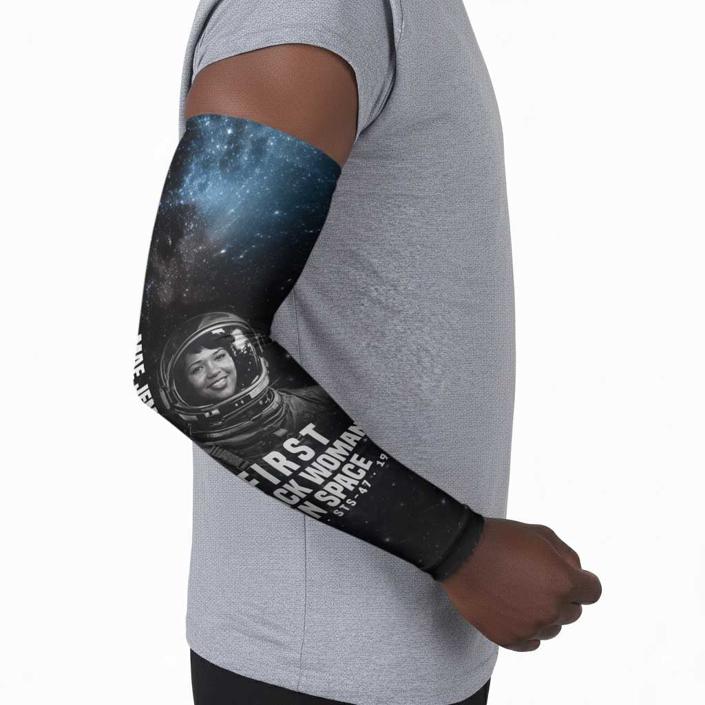 Mae Jemison Arm Sleeves with NASA Spacesuit Portrait, First Black Woman - African Pride