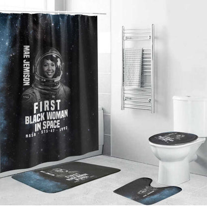 Mae Jemison Bathroom Set with NASA Spacesuit Portrait, First Black Woman - African Pride