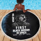 Mae Jemison Beach Blanket with NASA Spacesuit Portrait, First Black Woman - African Pride