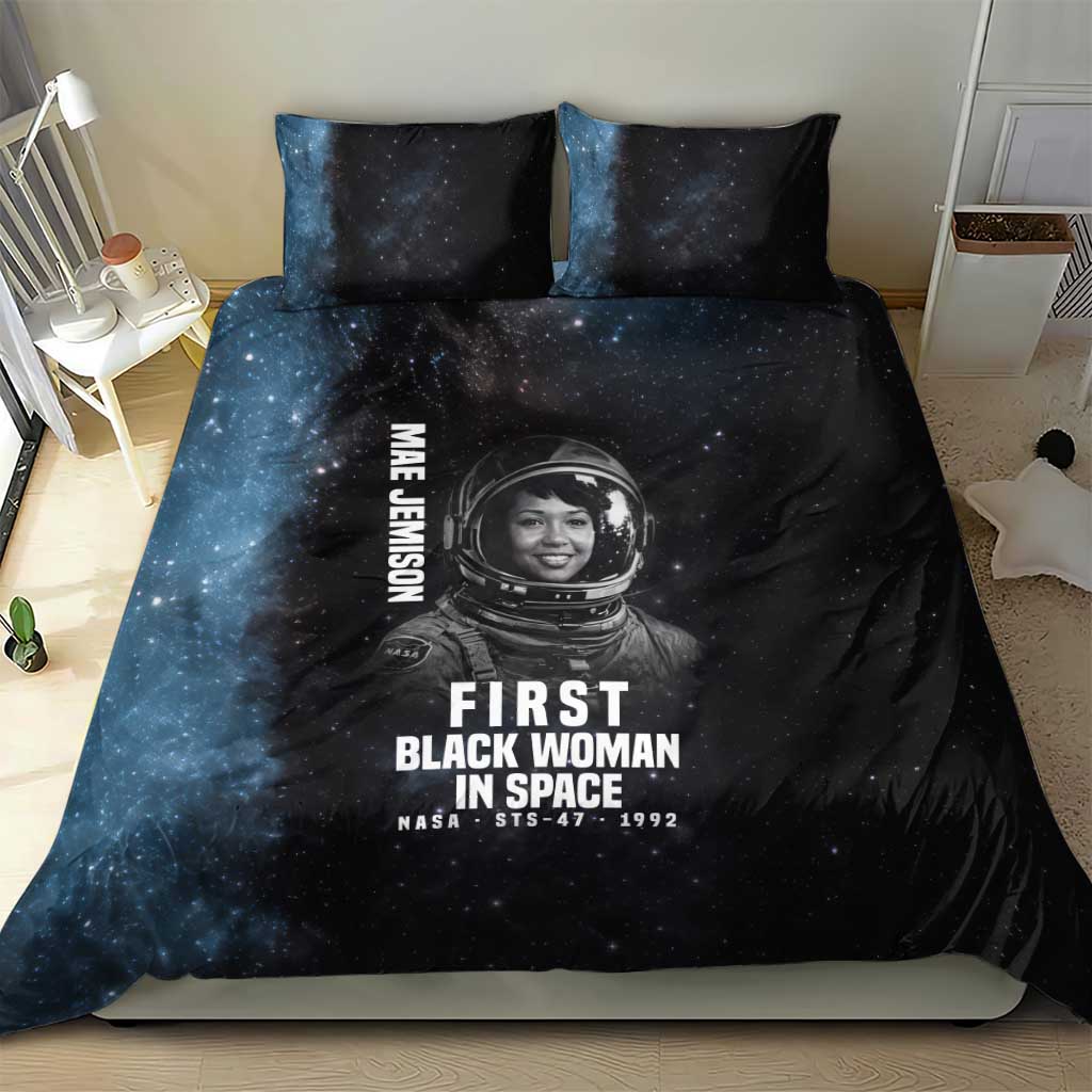 Mae Jemison Bedding Set with NASA Spacesuit Portrait, First Black Woman - African Pride