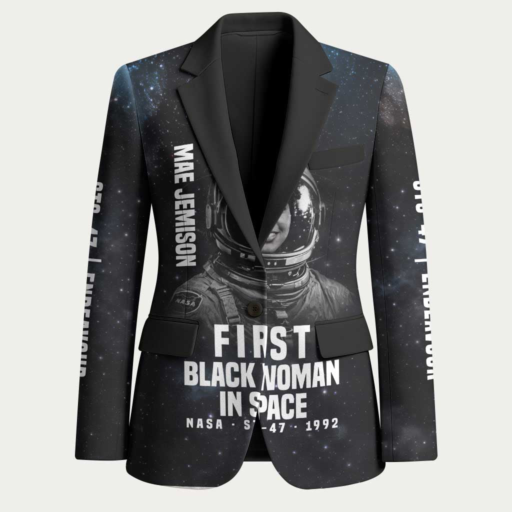 Mae Jemison Blazer with NASA Spacesuit Portrait, First Black Woman - African Pride