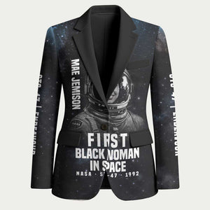 Mae Jemison Blazer with NASA Spacesuit Portrait, First Black Woman - African Pride