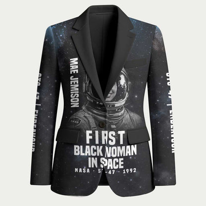 Mae Jemison Blazer with NASA Spacesuit Portrait, First Black Woman - African Pride