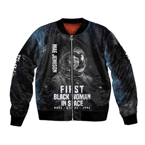 Mae Jemison Bomber Jacket with NASA Spacesuit Portrait, First Black Woman - African Pride
