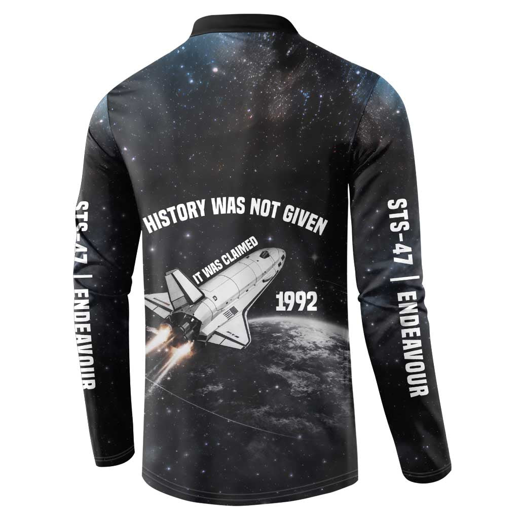 Mae Jemison Button Sweatshirt with NASA Spacesuit Portrait, First Black Woman