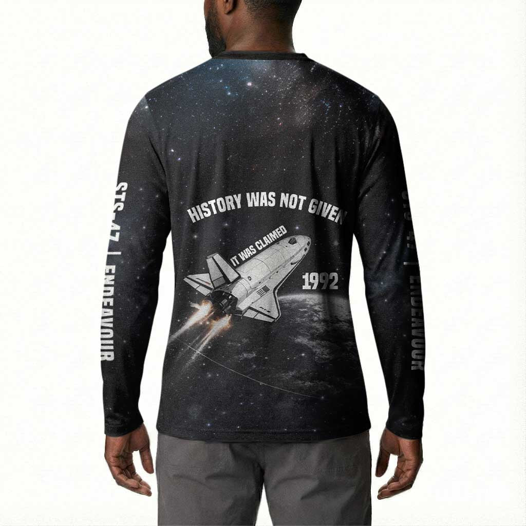 Mae Jemison Button Sweatshirt with NASA Spacesuit Portrait, First Black Woman
