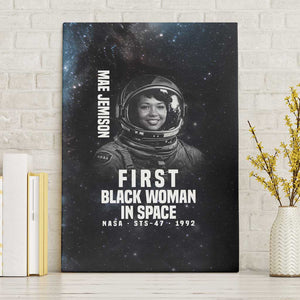 Mae Jemison Canvas Wall Art with NASA Spacesuit Portrait, First Black Woman - African Pride