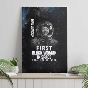 Mae Jemison Canvas Wall Art with NASA Spacesuit Portrait, First Black Woman - African Pride