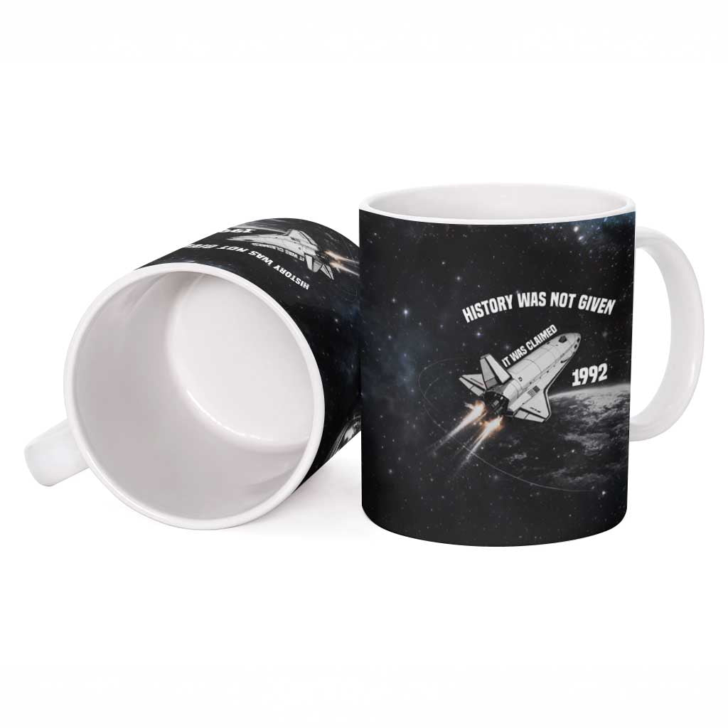 Mae Jemison Ceramic Mug with NASA Spacesuit Portrait, First Black Woman - African Pride