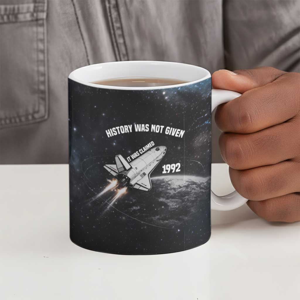 Mae Jemison Ceramic Mug with NASA Spacesuit Portrait, First Black Woman - African Pride