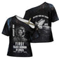 Mae Jemison Cross Shoulder Shirt with NASA Spacesuit Portrait, First Black Woman - African Pride