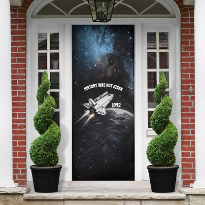 Mae Jemison Door Cover with NASA Spacesuit Portrait, First Black Woman - African Pride