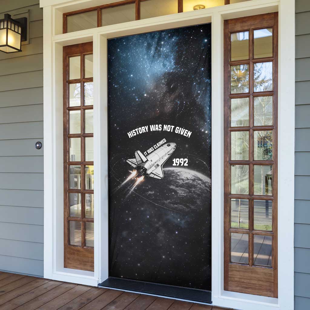 Mae Jemison Door Cover with NASA Spacesuit Portrait, First Black Woman - African Pride