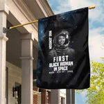 Mae Jemison Garden Flag with NASA Spacesuit Portrait, First Black Woman - African Pride