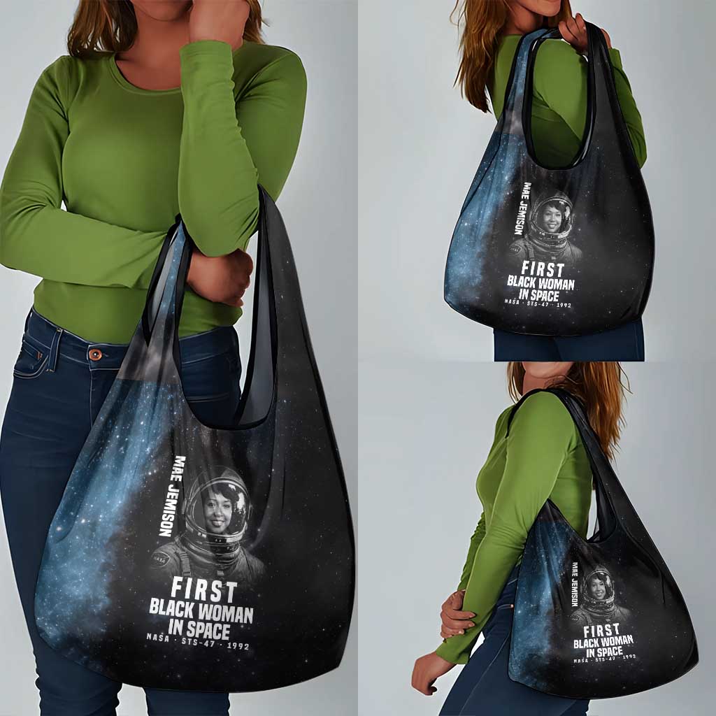 Mae Jemison Grocery Bag with NASA Spacesuit Portrait, First Black Woman - African Pride