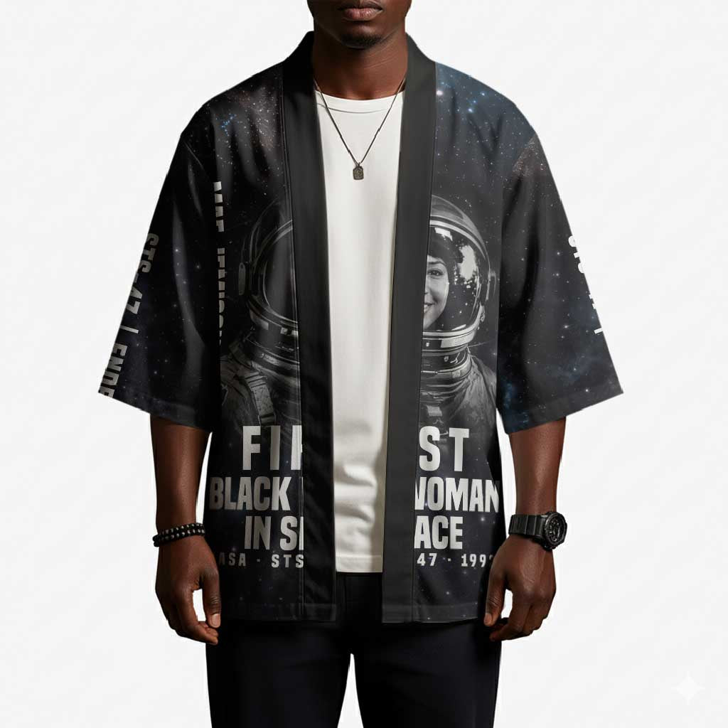 Mae Jemison Kimono with NASA Spacesuit Portrait, First Black Woman - African Pride