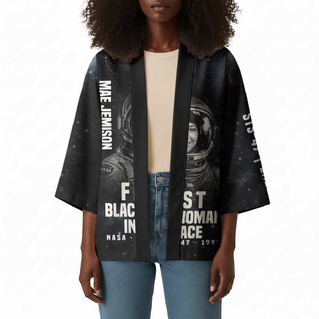 Mae Jemison Kimono with NASA Spacesuit Portrait, First Black Woman - African Pride