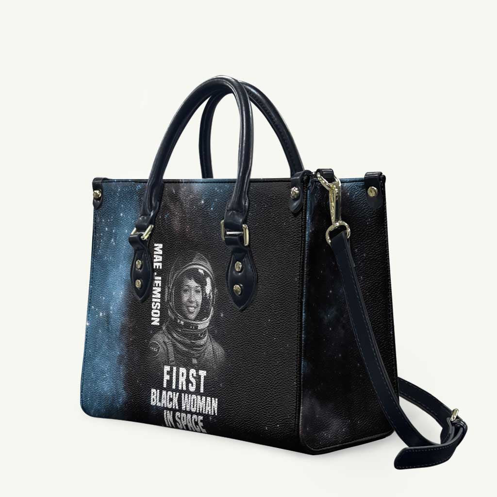 Mae Jemison Leather Bag with NASA Spacesuit Portrait, First Black Woman - African Pride