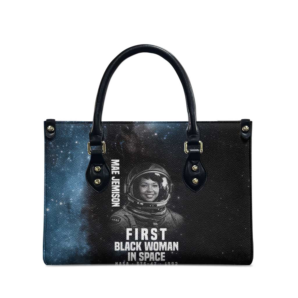 Mae Jemison Leather Bag with NASA Spacesuit Portrait, First Black Woman - African Pride