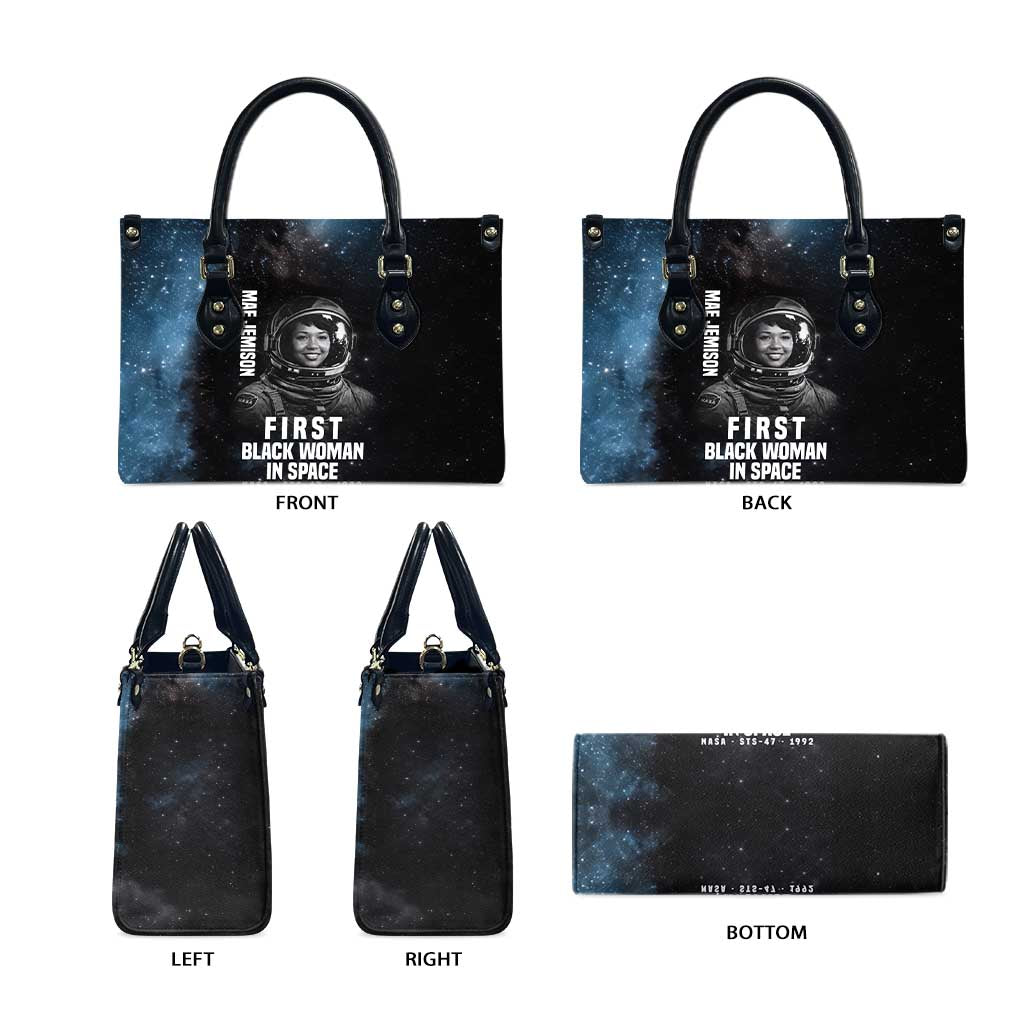 Mae Jemison Leather Bag with NASA Spacesuit Portrait, First Black Woman - African Pride