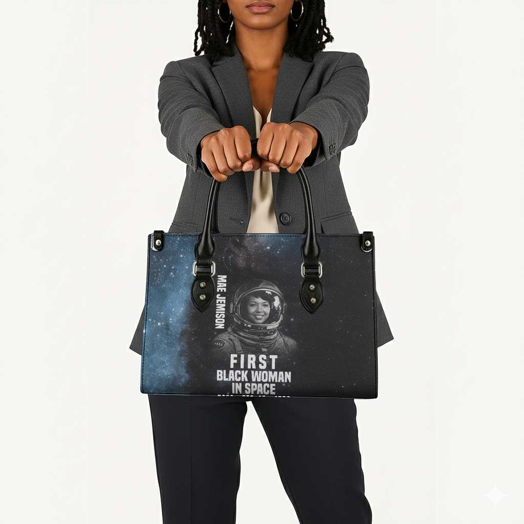 Mae Jemison Leather Bag with NASA Spacesuit Portrait, First Black Woman - African Pride
