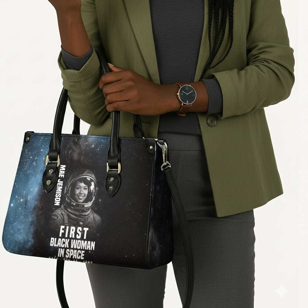 Mae Jemison Leather Bag with NASA Spacesuit Portrait, First Black Woman - African Pride