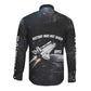 Mae Jemison Long Sleeve Button Shirt with NASA Spacesuit Portrait, First Black Woman - African Pride