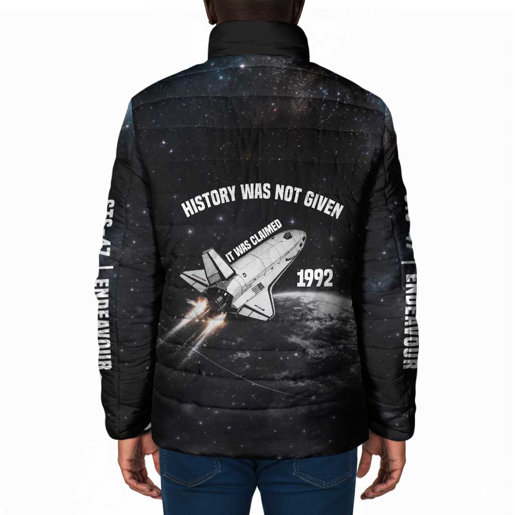 Mae Jemison Padded Jacket with NASA Spacesuit Portrait, First Black Woman - African Pride
