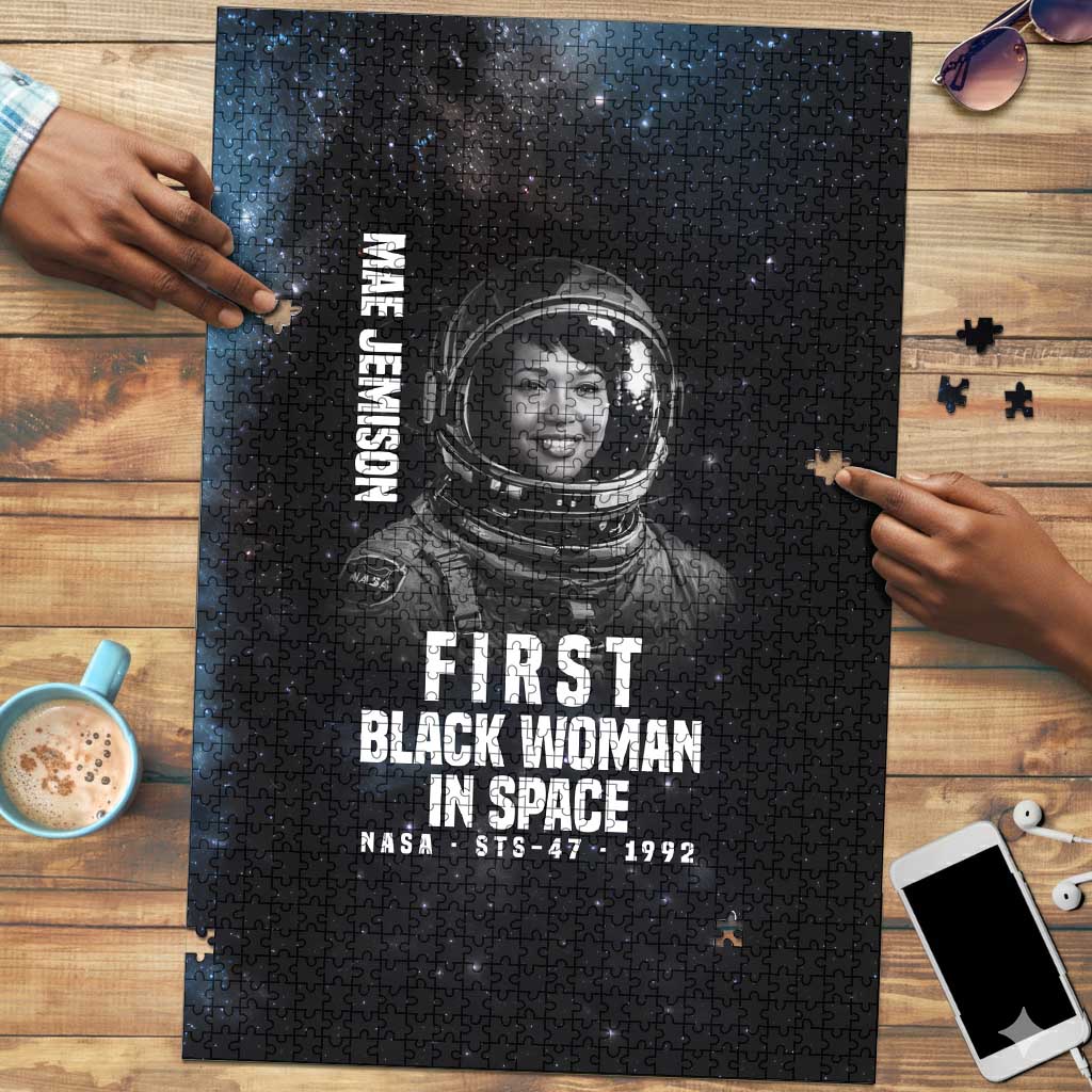 Mae Jemison Puzzle with NASA Spacesuit Portrait, First Black Woman - African Pride