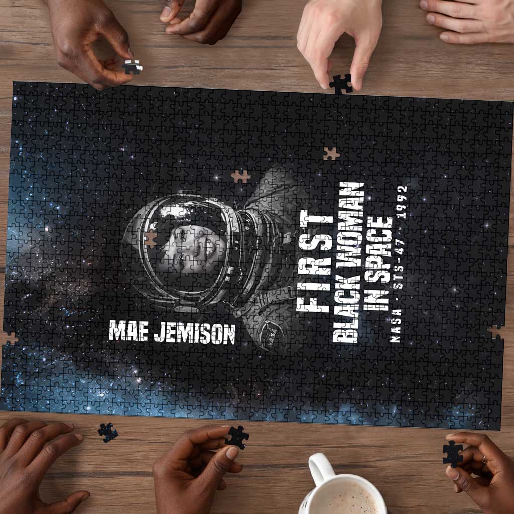 Mae Jemison Puzzle with NASA Spacesuit Portrait, First Black Woman - African Pride