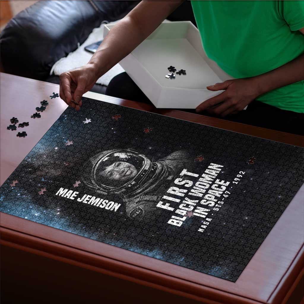 Mae Jemison Puzzle with NASA Spacesuit Portrait, First Black Woman - African Pride