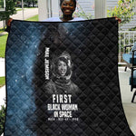 Mae Jemison Quilt with NASA Spacesuit Portrait, First Black Woman - African Pride