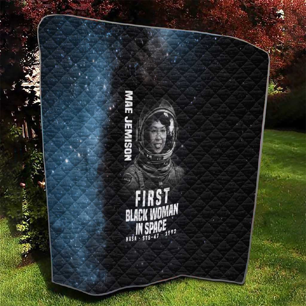 Mae Jemison Quilt with NASA Spacesuit Portrait, First Black Woman - African Pride