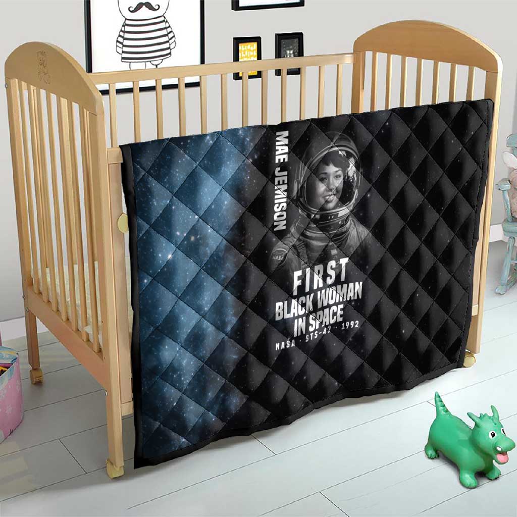 Mae Jemison Quilt with NASA Spacesuit Portrait, First Black Woman - African Pride