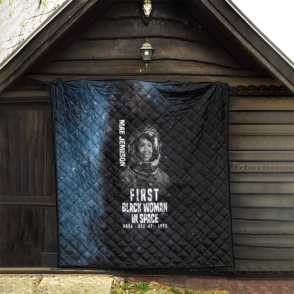Mae Jemison Quilt with NASA Spacesuit Portrait, First Black Woman - African Pride