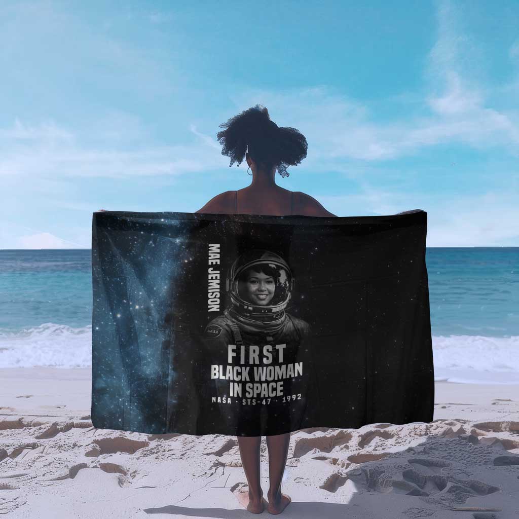 Mae Jemison Sarong with NASA Spacesuit Portrait, First Black Woman - African Pride