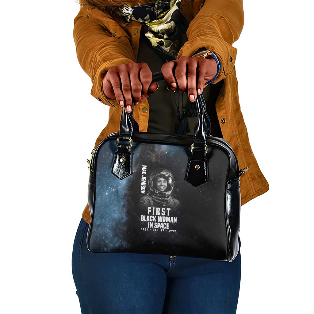 Mae Jemison Shoulder Handbag with NASA Spacesuit Portrait, First Black Woman - African Pride