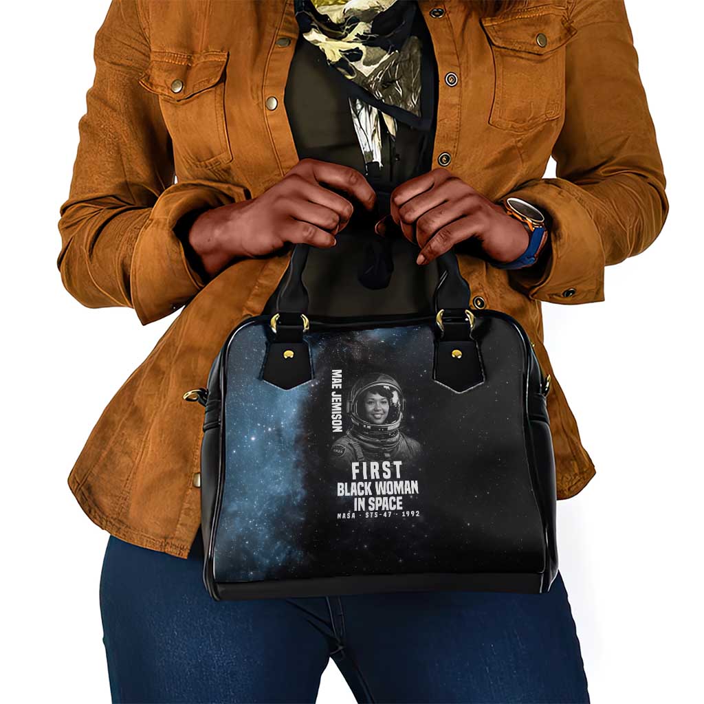 Mae Jemison Shoulder Handbag with NASA Spacesuit Portrait, First Black Woman - African Pride