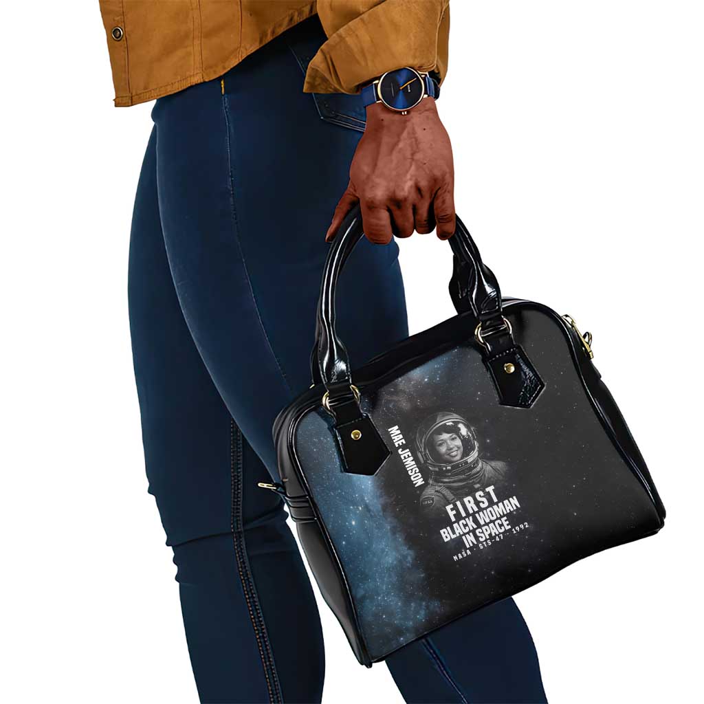 Mae Jemison Shoulder Handbag with NASA Spacesuit Portrait, First Black Woman - African Pride