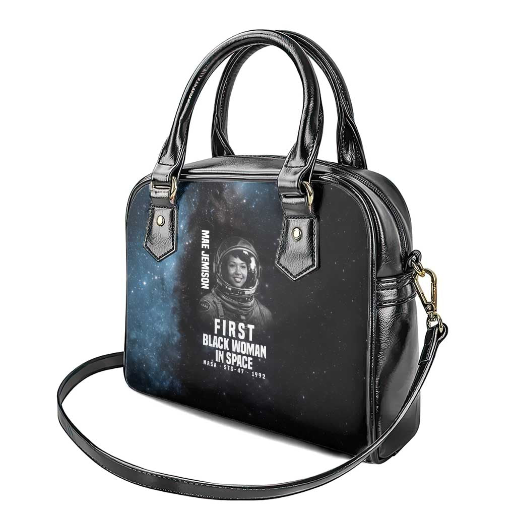Mae Jemison Shoulder Handbag with NASA Spacesuit Portrait, First Black Woman - African Pride