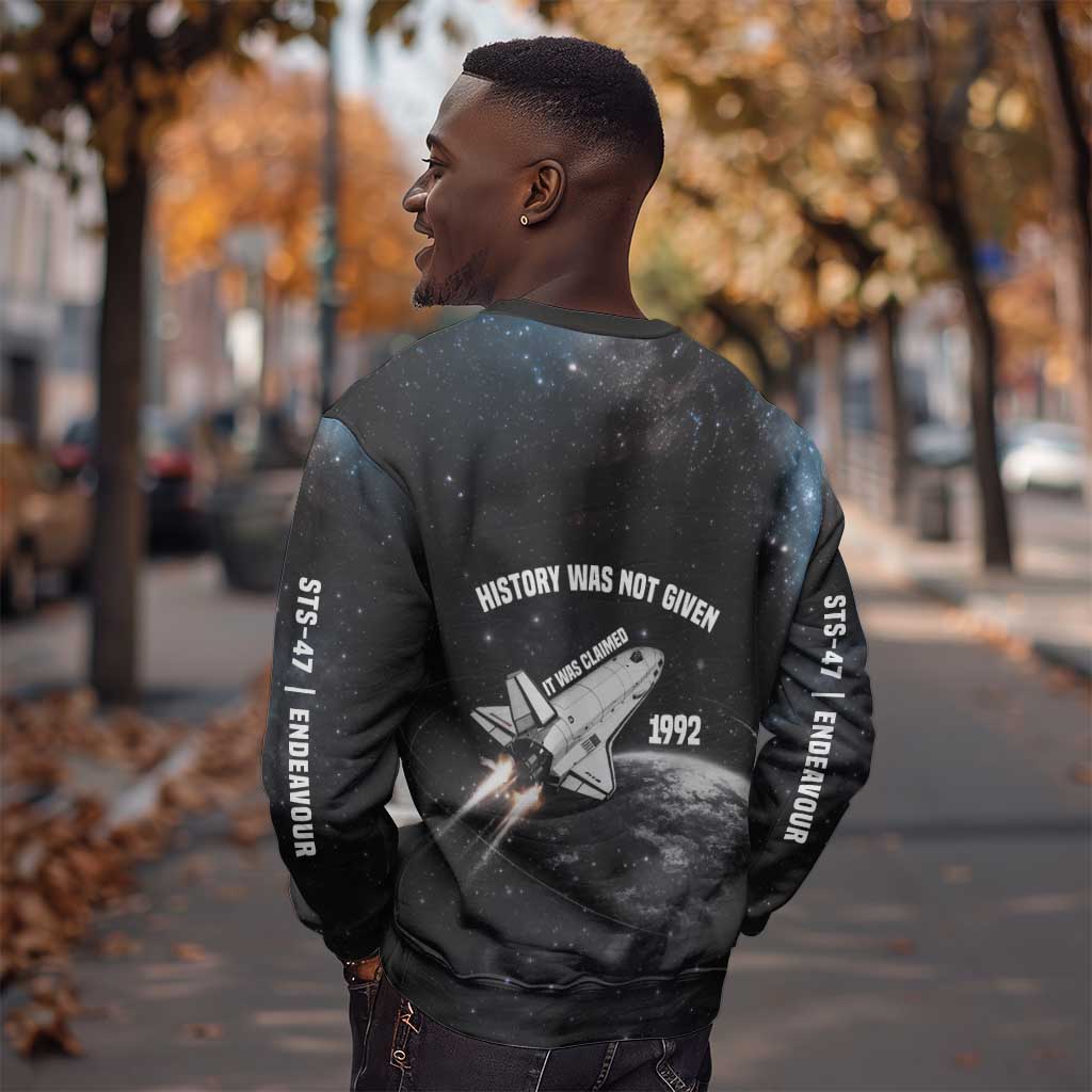 Mae Jemison Sweatshirt with NASA Spacesuit Portrait, First Black Woman - African Pride