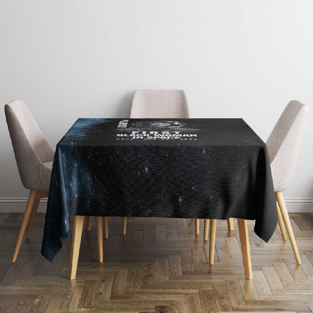 Mae Jemison Tablecloth with NASA Spacesuit Portrait, First Black Woman - African Pride