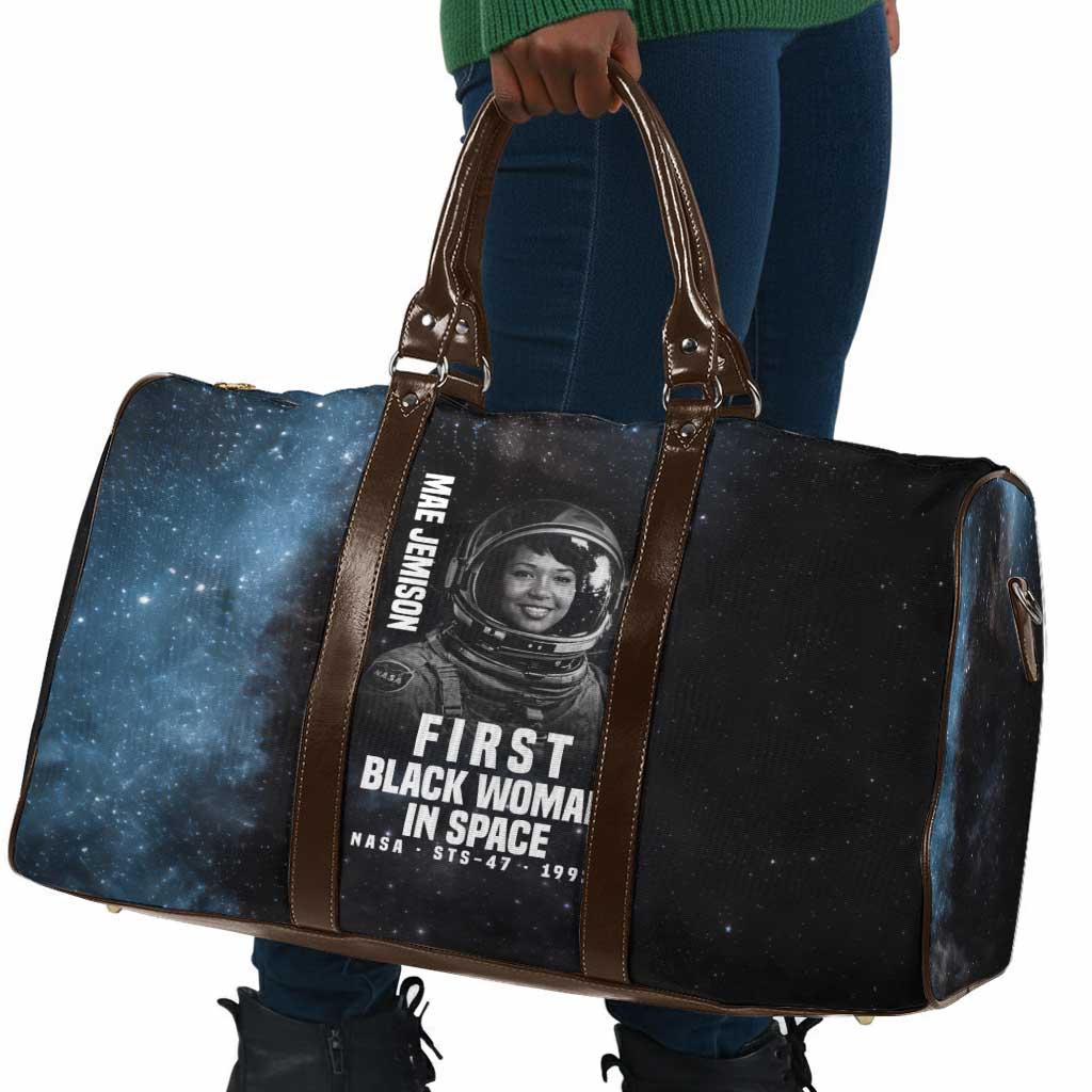 Mae Jemison Travel Bag with NASA Spacesuit Portrait, First Black Woman - African Pride