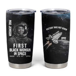 Mae Jemison Tumbler Cup with NASA Spacesuit Portrait, First Black Woman - African Pride