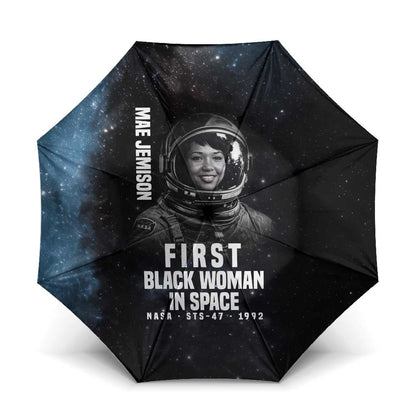 Mae Jemison Umbrella with NASA Spacesuit Portrait, First Black Woman - African Pride